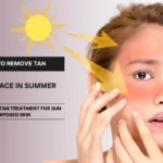 De-tan treatment for tanning skin