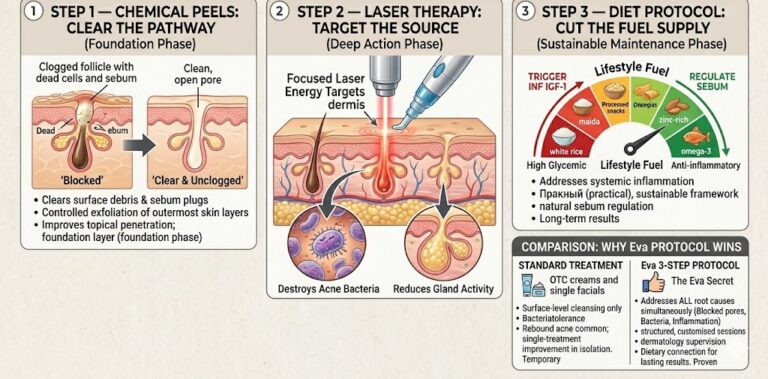 The Eva Clinic Secret The 3-Step Clinical Protocol for Acne Treatment in Pune