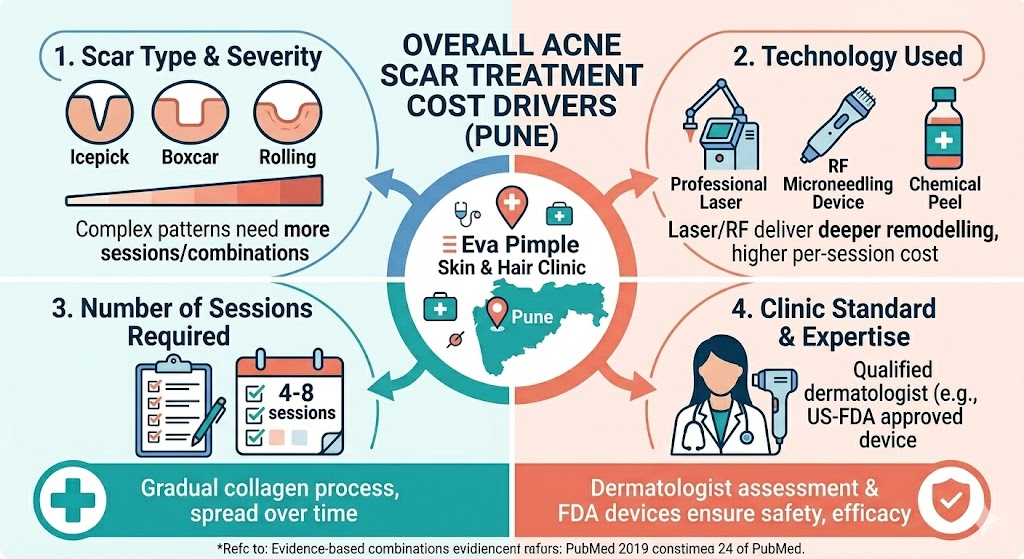 Breakdown of Total Acne Scars Treatment Cost Drivers