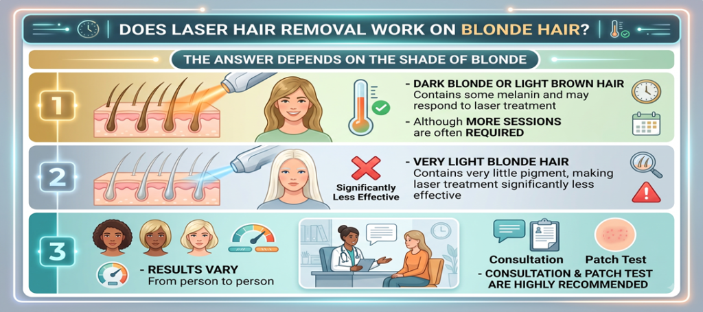 Does Laser Hair Removal Work on Blonde Hair