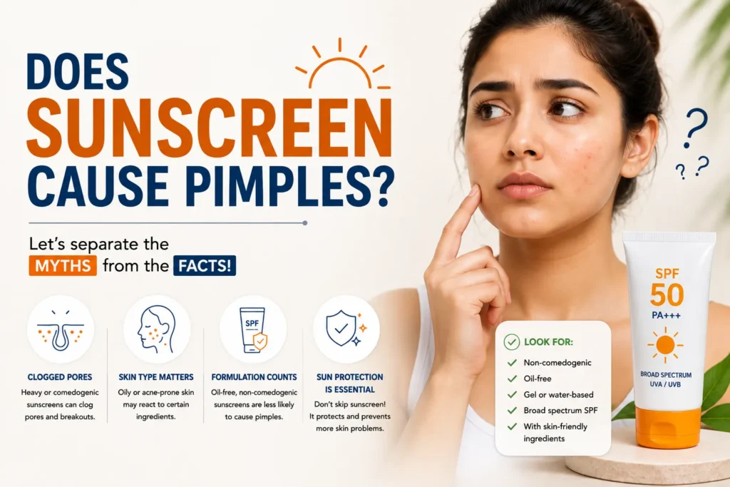 Does Sunscreen Cause Pimples