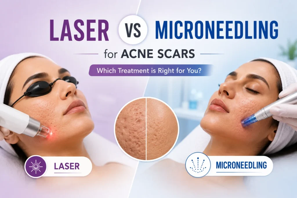 Laser vs Microneedling for Acne Scars