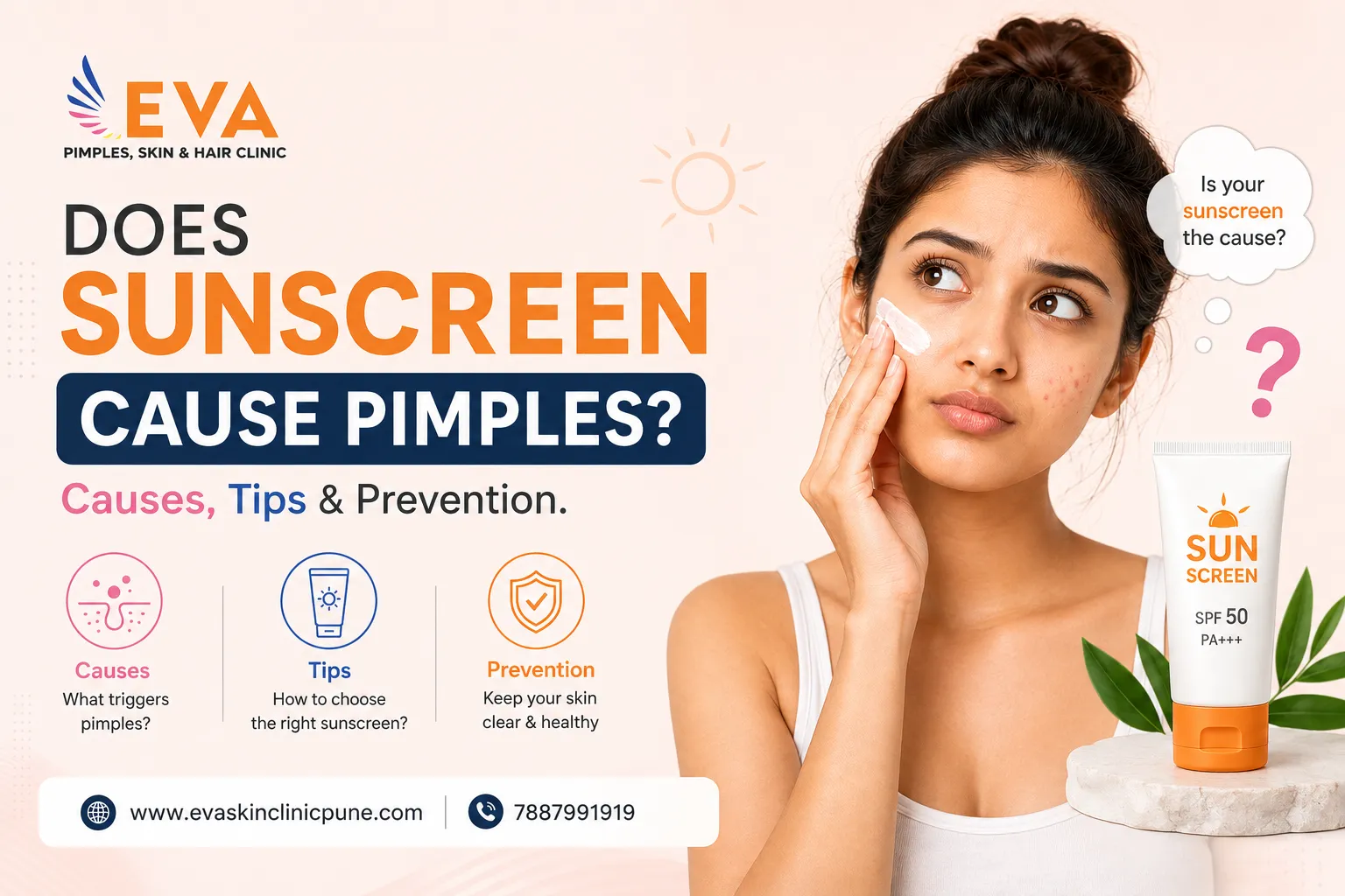 Sunscreen vs Acne
